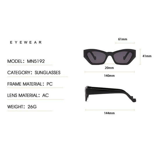 Vintage Style Retro Style Women Sunglasses New Irregular Glasses For Women  Eyewear For Women Sunglasses Women Men Vintage Square Glasses