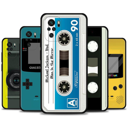 Vintage Tape Camera for Xiaomi Redmi Note 11 10 Pro 5G 8 8T 9 9T 9S Soft Case for Redmi 7A 8A 9A 9C 9T Phone Cover Silicone Soft Thin Classic Design Anti Fingerprint Silicone Phone Case