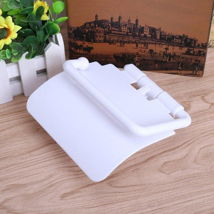 Wall Mounted Plastic Suction Cup Bathroom Toilet Paper Roll Holder With Cover Toilet Tissue Roll Holders Dispenser And Hangers Wall Mounted For Bathroom And Kitchen