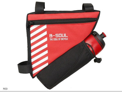 Waterproof Bicycle Bag Bike Triangle Bag For Bicycle Front Frame Bag Bike Bag Cycling Top Tube Bag Bicycle Bottle Bag Bike Storage Frame Bag Bicycle Front Tube Triangle Water Resistant Cycling Pack Strap On Pouch Bike Accessories Tool Accessible