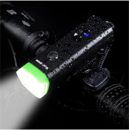 Waterproof Bicycle Light Smart Front Lamp Headlight With Horn USB Rechargeable LED Cycling Flashlight Bicycle Lights Set Powerful Lumens LED Bike Front For Adults Road Cycling Safety Flashlight