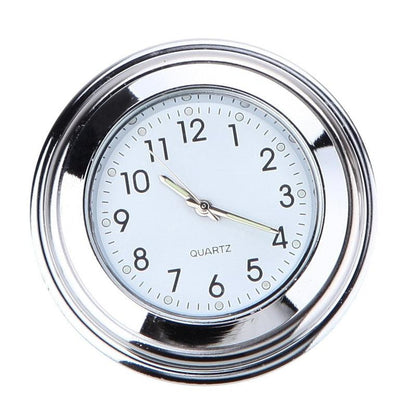 Waterproof  Motorcycle Handlebar Mount Quartz Clock Motorcycle Handlebar Motorcycle Handlebar Clock Motorcycle Modification Handlebar Mount Waterproof Quartz Clock Watch Accessories Watch Aluminum Luminous Clock Moto Black Accessories