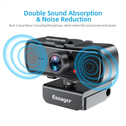 Webcam 2K Full HD Web Camera For PC Computer Laptop USB Web Cam With Microphone Autofocus WebCamera Conferencing and Video Calling