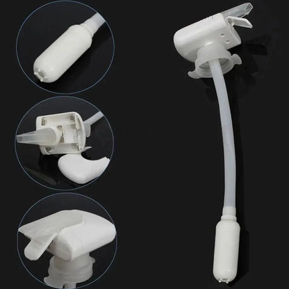 White Automatic Drink Dispenser For Fridge Gallon Magic Tap Electric Water Milk Drink Beverage Hands-Free Dispenser Spill Proof Convenient Dispenser One-Handed Operation Suitable For Outdoor And Home Kitchens