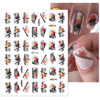White Embossed Flower Lace 5D Sticker Decal Wedding Nail Art Designs Floral Flower Transfer Decal  Geometry  3D Wave Design Decoration for Women Girls Tape Nail Art Stickers Decal Decoration Geometry Transfer Decals Nail Art Decorations Decoration Decal