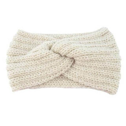 Wide Knitted Headband Bows Knotted Winter Women Turban Hair Accessories For Girls Lady Soft Knitting Winter Headbands Gorgeous Hair Accessories For Women