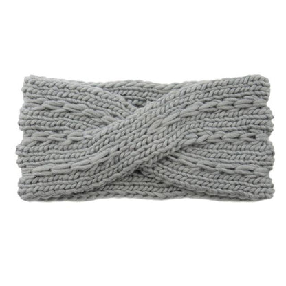 Wide Knitted Headband Bows Knotted Winter Women Turban Hair Accessories For Girls Lady Soft Knitting Winter Headbands Gorgeous Hair Accessories For Women
