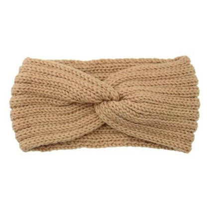 Wide Knitted Headband Bows Knotted Winter Women Turban Hair Accessories For Girls Lady Soft Knitting Winter Headbands Gorgeous Hair Accessories For Women