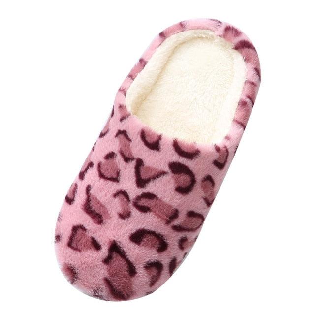 Winter Home Slippers Women Cotton Shoes Soft Plush Indoor Slippers Shoes For Women Men Couple Warm Fur Slippers Cute Comfy Fuzzy Knitted Memory Foam Slip On House Slippers