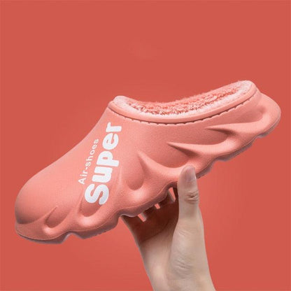 Winter Slippers Warm Men Shoes Waterproof Women Couples Non-Slip Plush Cotton Indoor Outdoor Cozy Home Autumn Thick Slippers Cozy Slip-On Memory Foam Fur House Slippers Warm Fleece Lining Indoor Outdoor Garden Bedroom Plush Shoes
