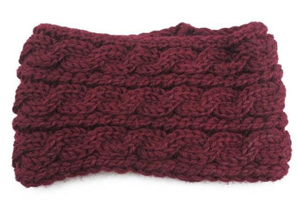 Winter Soft Wool Knit Warm Lightweight Ear Protection Crochet Headbands Elegant Turban Outdoor Sports Headwear Hair Ribbons Hair Accessories For Girl