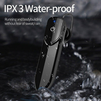 Wireless Bluetooth Headset Business Hands Free Long Standby V5.0 Earphones Waterproof Sport Earbuds With Microphone For Driving