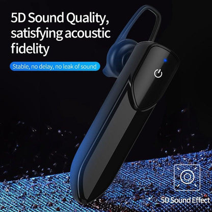 Wireless Bluetooth Headset Business Hands Free Long Standby V5.0 Earphones Waterproof Sport Earbuds With Microphone For Driving