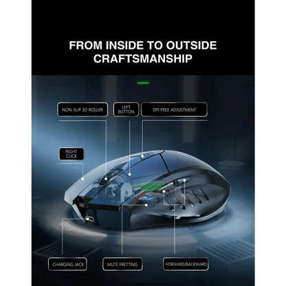 Wireless Design 2.4 GHz Ergonomic Mouse 1600 DPI USB Optical Bluetooth-Compatible Mouse Computer Gaming Mouse