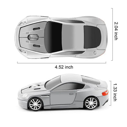 Wireless Mouse Blue Car Shaped Design 1600DPI Mouse USB Optical  Ergonomic 3D Sports Car Mice For Laptop
