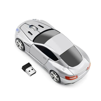 Wireless Mouse Blue Car Shaped Design 1600DPI Mouse USB Optical  Ergonomic 3D Sports Car Mice For Laptop