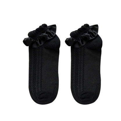Woman Summer Ruffle Socks Short Socks Nylon Lace Socks Anime Cartoon Sweet Girls Hosiery Cosplay Costumes Accessories