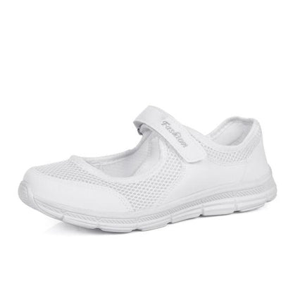 Women Flat Casual Fashion Breathable Mesh Tenis Shoes Women Summer Flat Soft Fashion Lightweight Slip-On Super Light Women Shoes