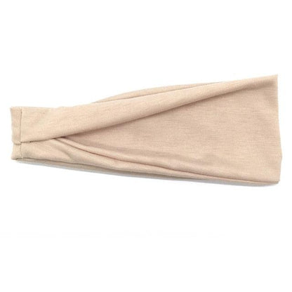 Women Headband Solid Color Twist Cotton Wide Turban Twisted Knotted Headwrap Girls Hairband Fashion Scrunchies Gorgeous Hair Accessories For Women