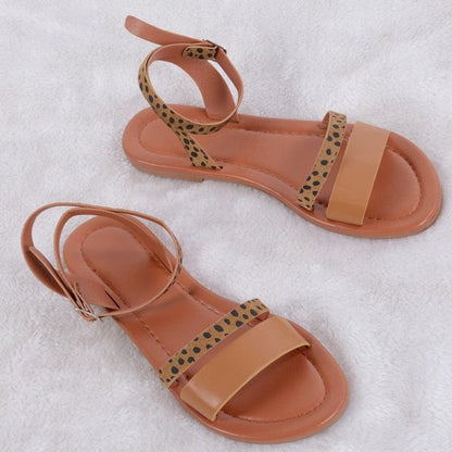 Women Luxury Party Sandals Fashion Summer Casual Black Business Sandals Buckle Straps Beach Shoes Retro Fashion Summer Women Shoes Print Casual Sandals