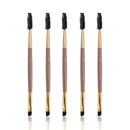 Women Makeup Brush 5Pcs Professional Black Eyebrow Inclined Flat Angled Brush Makeup Tool Wooden Pole Eyeliner Eyeshadow Women Cosmetic