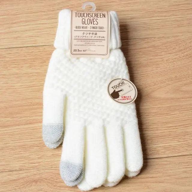 Women New Wool Knitted Gloves Winter Warm Thick Touch Screen Gloves Solid Mittens For Women For Winter Gloves Winter Touch Screen Gloves for Women and Men