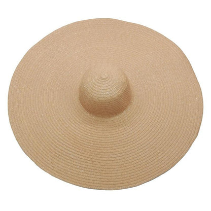 Women Oversized Foldable Summer Large Wide Hat Beach Straw Hat Cute Sun Cap Retro Foldable Handmade Big Hats Ladies UV Protection Hat Vintage Summer Sun Beach Hats
