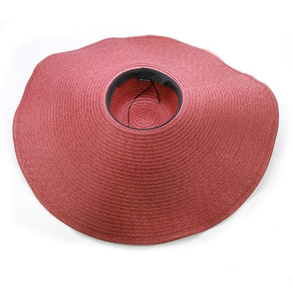 Women Oversized Foldable Summer Large Wide Hat Beach Straw Hat Cute Sun Cap Retro Foldable Handmade Big Hats Ladies UV Protection Hat Vintage Summer Sun Beach Hats