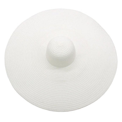 Women Oversized Foldable Summer Large Wide Hat Beach Straw Hat Cute Sun Cap Retro Foldable Handmade Big Hats Ladies UV Protection Hat Vintage Summer Sun Beach Hats