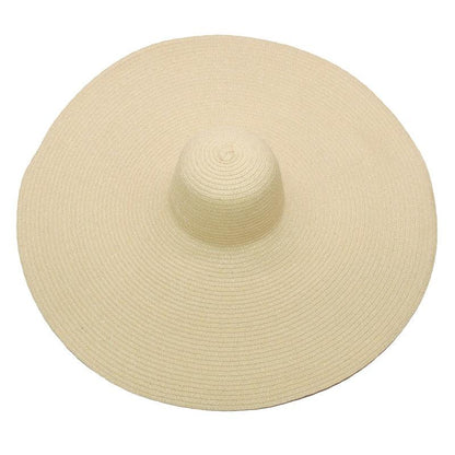 Women Oversized Foldable Summer Large Wide Hat Beach Straw Hat Cute Sun Cap Retro Foldable Handmade Big Hats Ladies UV Protection Hat Vintage Summer Sun Beach Hats