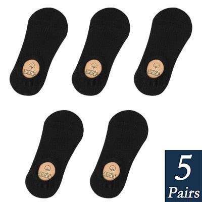 Women's Cute Cotton Invisible No Show Non-Slip Summer Candy Solid Color Silicone Short Socks Fashion Thin Ankle Boat Socks