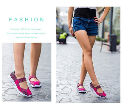 Women's Espadrilles Casual Shoes Spring Comfortable Sneakers Breathable Flat Shoes Summer Outdoor Slip On Fashion Breathable Mesh Casual Shoes Flat Shoes Women Espadrille