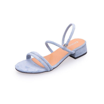 Women Sandals Summer Blue Shoes Flats Heel Flip Flip Flop Sandals Women Back Strap Flat Sandals Adjustable Casual Sandal With Open Toe Sandals