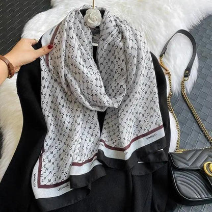 Women Scarf Leopard Print Cotton Large Size Scarfs For Winter Shawls Winter Warm Casual Wear For Women Lovely Floral Tassel Cotton ab Shawls Lady Silk Wraps Scarves