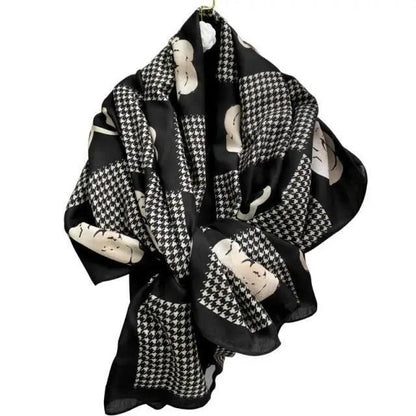 Women Scarf Leopard Print Cotton Large Size Scarfs For Winter Shawls Winter Warm Casual Wear For Women Lovely Floral Tassel Cotton ab Shawls Lady Silk Wraps Scarves