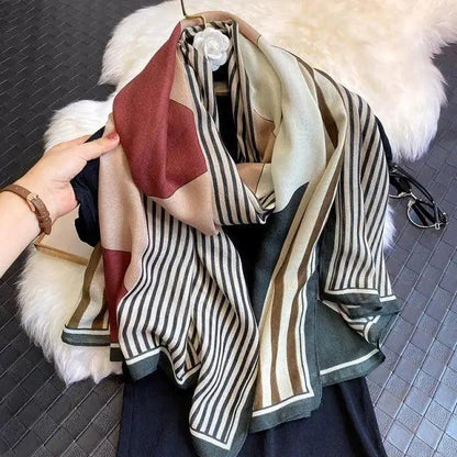 Women Scarf Leopard Print Cotton Large Size Scarfs For Winter Shawls Winter Warm Casual Wear For Women Lovely Floral Tassel Cotton ab Shawls Lady Silk Wraps Scarves