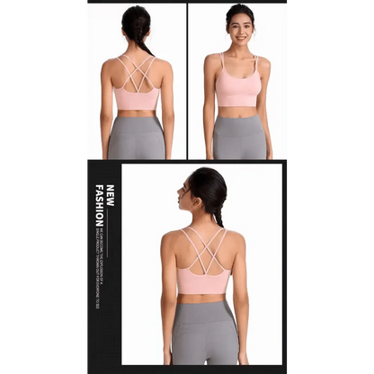Women Sports Bra Sexy Brathable Sports Top Yoga Bra Push Up Top Female Gym Fitness Sports Underwear Female Seamless bra