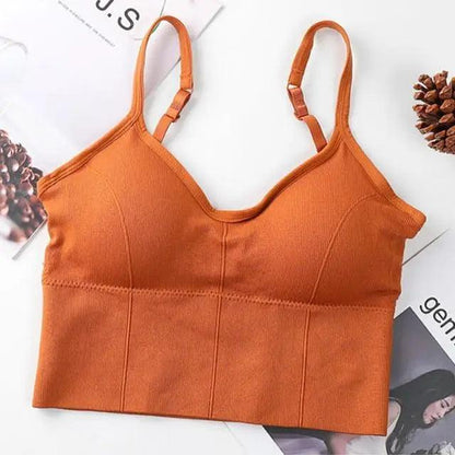 Women Sports Bra Sexy Brathable Sports Top Yoga Bra Push Up Top Female Gym Fitness Sports Underwear Female Seamless bra