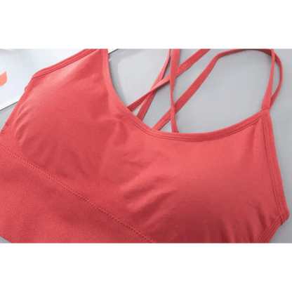 Women Sports Bra Sexy Brathable Sports Top Yoga Bra Push Up Top Female Gym Fitness Sports Underwear Female Seamless bra