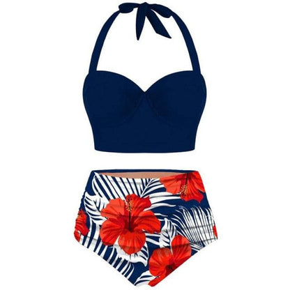 Women Swimsuits Vintage Push Up Polka Dot Plus Size Bathing Suits High Waist Bikini Underwire High Waist Swimsuit Bathing Suits Bikini Women Swimsuits Vintage Push Up Bathing Suits