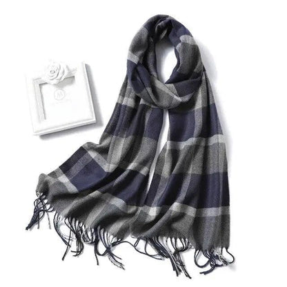 Women Winter Warm Scarf Shawl Fashion Plain  Soft Long Scarves For Women Casual Wear Travel Friendly Scarfs  Warm Winter Scarf Double Sided Thick Shawl Women Students Scarf