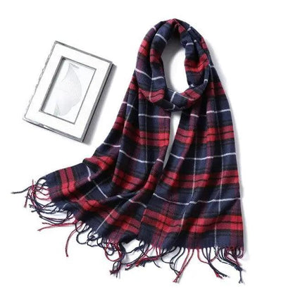 Women Winter Warm Scarf Shawl Fashion Plain  Soft Long Scarves For Women Casual Wear Travel Friendly Scarfs  Warm Winter Scarf Double Sided Thick Shawl Women Students Scarf