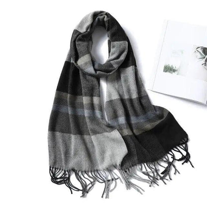 Women Winter Warm Scarf Shawl Fashion Plain  Soft Long Scarves For Women Casual Wear Travel Friendly Scarfs  Warm Winter Scarf Double Sided Thick Shawl Women Students Scarf