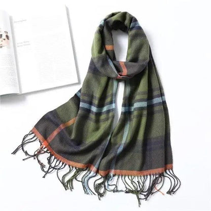 Women Winter Warm Scarf Shawl Fashion Plain  Soft Long Scarves For Women Casual Wear Travel Friendly Scarfs  Warm Winter Scarf Double Sided Thick Shawl Women Students Scarf
