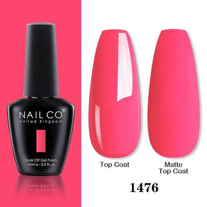 Womens Gel Nail Polish Multi Glossy and Matte Colors Elegant Manicure Design For Womens