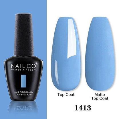 Womens Gel Nail Polish Multi Glossy and Matte Colors Elegant Manicure Design For Womens