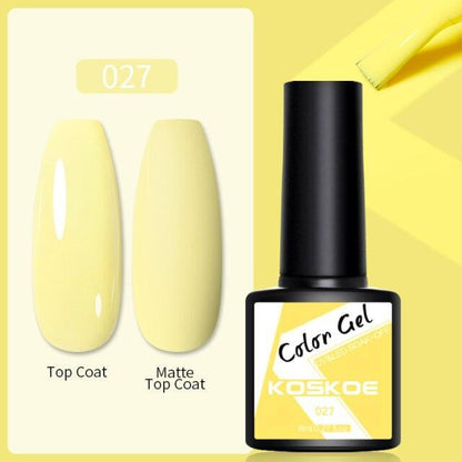 Womens Glossy Colorful 8ml Nail Gel Polish Permanent UV LED Summer Winter High Quality Fashion Design