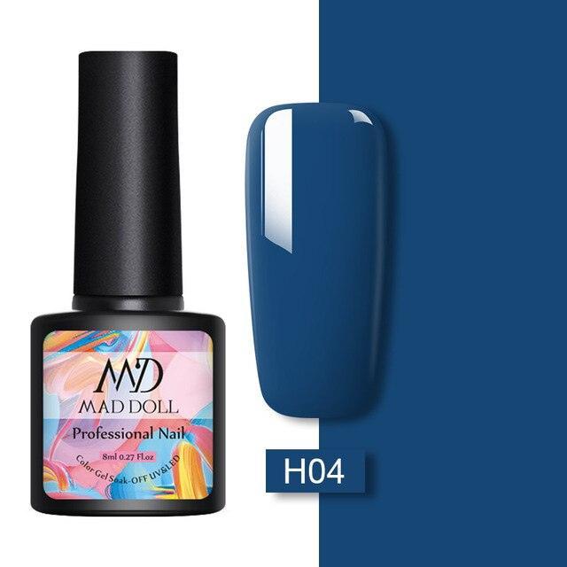 Womens Glossy Colorful 8ml Nail Gel Polish Permanent UV LED Summer Winter High Quality Fashion Design