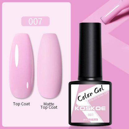Womens Glossy Colorful 8ml Nail Gel Polish Permanent UV LED Summer Winter High Quality Fashion Design