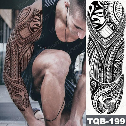 Womens Large Waterproof Temporary Sticker Tattoo Tiger Fox Luxury Design From Wonderland